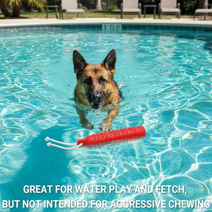 Dog Float Toy - Interactive Training Bumper & Fetching Retrieving Dog Water Toys Dummy Outdoor - Lightweight for Float on the Water Pool Fetch Rope Dog Toys for Small, Medium, Large Dogs