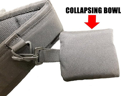 Neewa Dog Walking Belt with Pocket and Collapsing Bowl, Ideal for Trekking, Hiking, Running with Dog, and Hands Free Dog Leashes