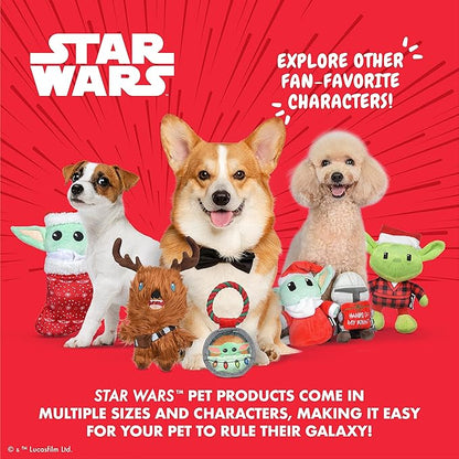 STAR WARS for Pets 4" GROGU Cradle Ornament Flattie Plush Dog Toy | The Mandalorian Holiday Pet Products GROGU | The Child Crinkle Pet Toy | for Pets (FF24155)