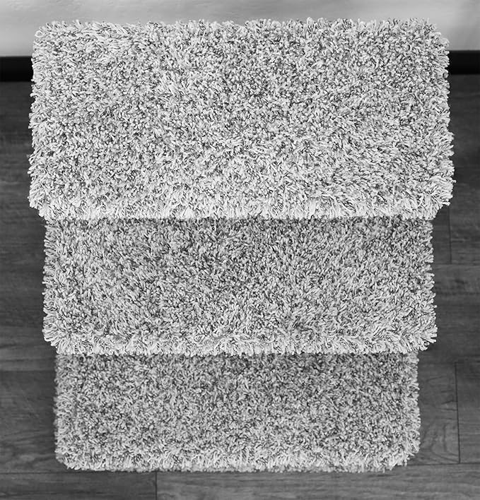 Solid Wood Stairs for Cats and Dogs, Gray Speckled