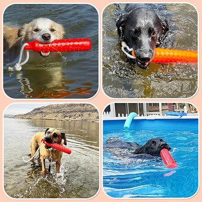 Dog Float Toy - Interactive Training Bumper & Fetching Retrieving Dog Water Toys Dummy Outdoor - Lightweight for Float on the Water Pool Fetch Pet Toys for Small, Medium, Large Dogs