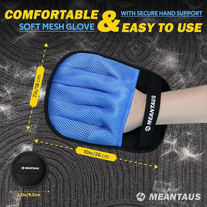 Pet Hair Removal Mitt - Reusable Remover - Upgraded Self-Cleaning