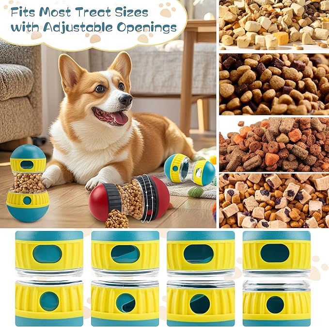 DF DUALFERV Dog Puzzles, 3 Pack Puzzle Toys for Dogs for Cognitive Enrichment and Mental Stimulation, Training Toy with Adjustable Openings, Promotes Digestive Health, Combines Feeding and Play