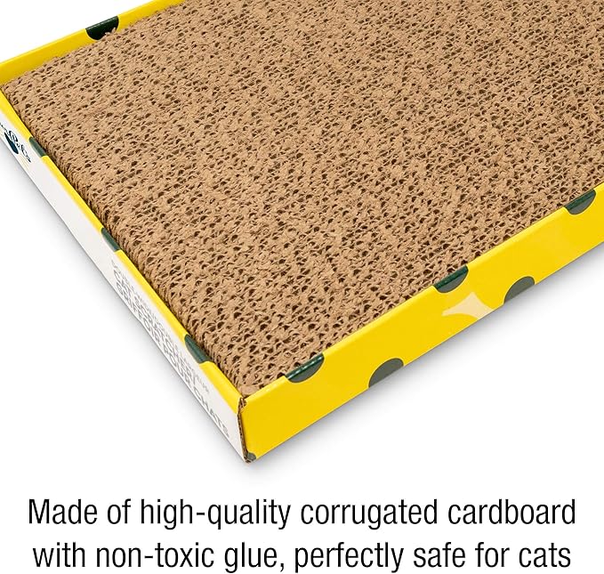 Our Pets Cosmic Cat Scratcher, North-American Grown Catnip Included, Reversible for Twice the Use, 18.13" x 10.13" x 1.25"
