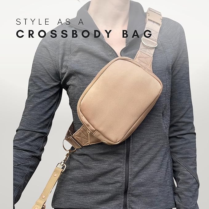 Hands Free Leash and Belt Bag | Chestnut Belt Bag + Leash