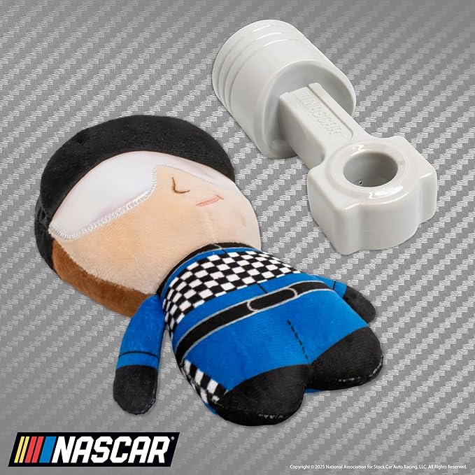 design LAB, Inc. NASCAR Official Merchandise | NASCAR Toy Plush 'Pit Crew & Piston' Dog Toy Gift Set | Fun Squeaky Toys for Dogs