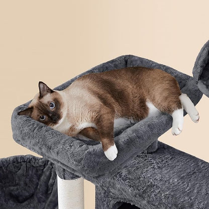 Yaheetech 73inch Cat Tree, Cat Stand Furniture with Scratching Posts Perches Hammock as Indoor Kittens Activity Center