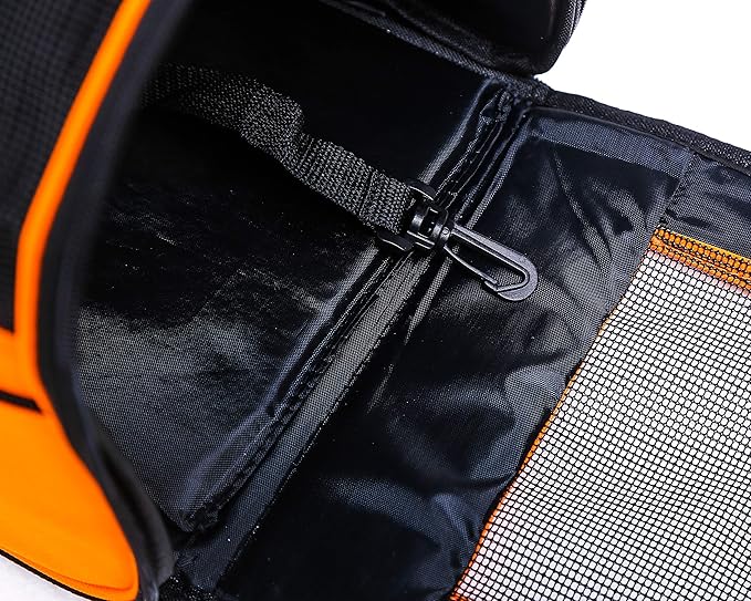 Pawer 18” x 10” x 10”Soft-Sided Foldable Airline Approved Pet Carrier for Cat, Puppy and Small Dog, Washable 600D Oxford Fabric, with Handle and Strap for Carry, Multiple Colors Available