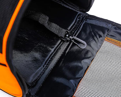 Pawer 18” x 10” x 10”Soft-Sided Foldable Airline Approved Pet Carrier for Cat, Puppy and Small Dog, Washable 600D Oxford Fabric, with Handle and Strap for Carry, Multiple Colors Available
