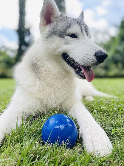 SuperChewer Tough Dog Ball Toy | Lifetime Replacement | Strong Natural Rubber | Great Dog Fetch Toy | Chew Toys for Dogs | Ultra Durable Chew Toys for Aggressive Chewers | Large Breed Tested