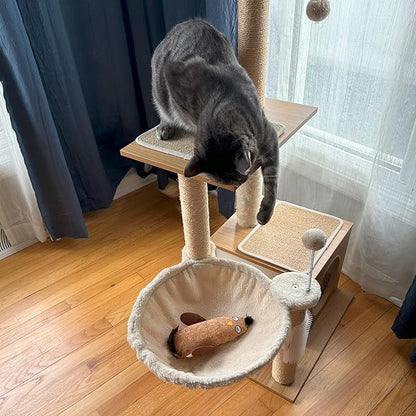 SPOT Corkies Hug N Kick Catnip Cat Toy – Natural Cork and Feathers, Engaging Enrichment for Cats, Promotes Activity, Eases Stress, Ideal for Indoor Pets, Assorted Styles, 1 Piece