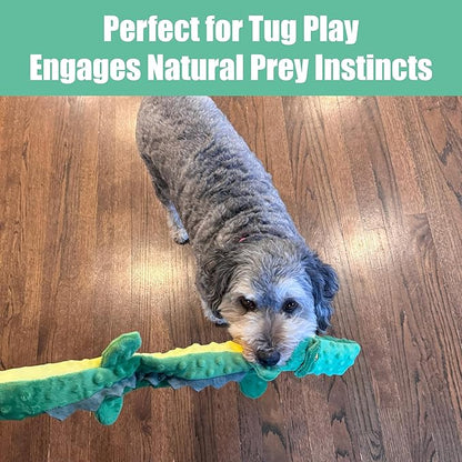 SPOT Skinneeez Extreme Triple Squeak Crocodile - Durable, Stuffing-Free Dog Toy with Rip-Stop Mesh & 3 Jumbo Squeakers, For Aggressive Chewers - Perfect for Medium to Large Dogs & Puppies, 24 inch
