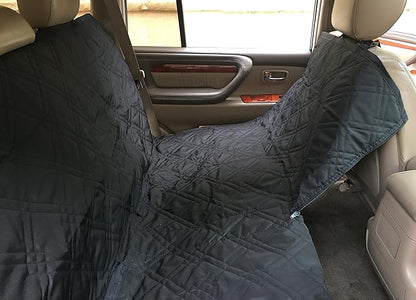 Formosa Covers Deluxe Dog Car Seat Hammock Quilted Cover with Non-Slip Backing Best for Cars Trucks and SUVs Make Travel with Your Pet Always an Option - 56" W x 60" L, Black