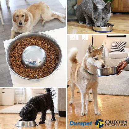 OurPet's DuraPet Premium Dishwasher Safe Stainless Steel Dog Bowl for Food or Water [Multiple Sizes for Small to Large Dogs] Extra Large (11 Cups)