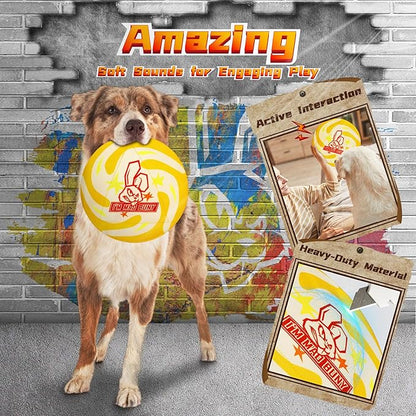 Long-Lasting Heavy Various Dog Chew Toys for Aggressive Chewers,9 Pack Indestructible Large Dog Toys Include Tug Chew & Rope Toys,Squeaky Toys for Medium&Large Breed(For Powerful Chewers-Mad Bunny）