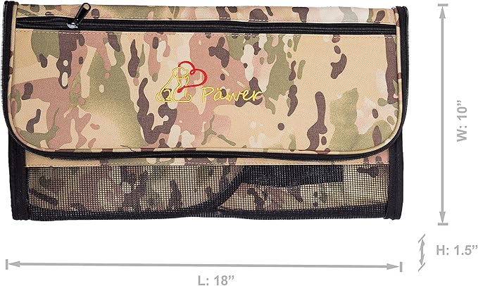 Pawer 18” x 10” x 10”Soft-Sided Foldable Airline Approved Pet Carrier for Cat, Puppy and Small Dog, Washable 600D Oxford Fabric, with Handle and Strap for Carry, Multiple Colors Available