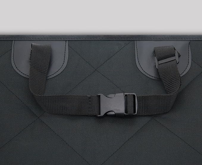 Best Pet Supplies Water Resistant Pet Cargo Cover with Bumper Flap &Protective Pouch | Nonslip Dog Trunk Liner for SUV, Trucks, Minivans (Black), 55 * 82 (CS110)