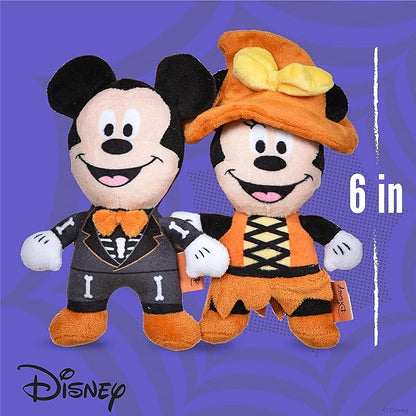 Disney for Pets 2Pc 6/'' Halloween Plush Mickey & Minnie Mouse Toys for Dogs | Mickey & Friends Plush Dog Toy | Halloween Toys for Dogs, Official Dog Toy Product of Disney for Pets (FF27385)