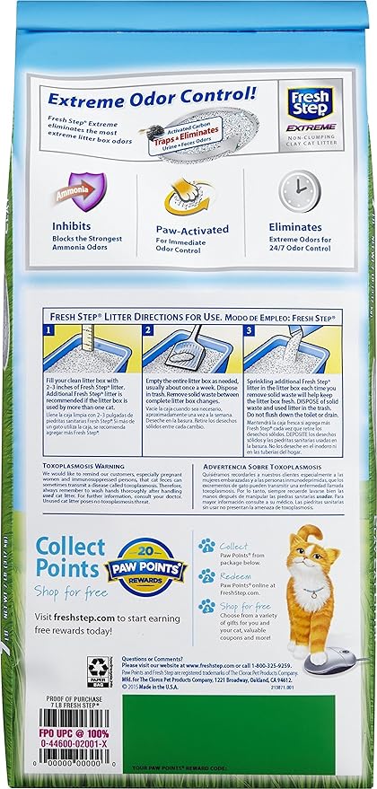 Fresh Step Scented Non-Clumping Clay Cat Litter, 7 Pounds