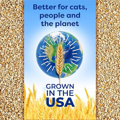sWheat Scoop Natural Wheat Multi-Cat Litter, Superior Clumping with Odor Neutralizing Enzymes, 14 Pound Bag