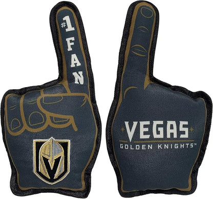 Pets First NHL Las Vegas Golden Knights #1 Fan Toy for Dogs & Cats. Best Tough PET Toy with Inner Squeaker. Number One Premium Dog Toy for Strongest Chewers & Sports Fans, One Size
