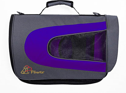 Pawer 18” x 11”x 11” Soft-Sided Foldable Airline Approved Pet Carrier for Cat, Puppy and Small Dog, Washable 600D Oxford Fabric, with Handle and Strap for Carry, Multiple Colors Available