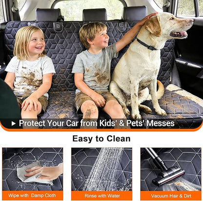 Meginc Bench Dog Car Seat Covers for SUV, Waterproof Dog Seat Cover for Back Seat Fit Ford Explorer Heavy Duty Non Slip Back Seat Cover Protector for Chevrolet Tahoe/Yukon/Suburban/Expedition