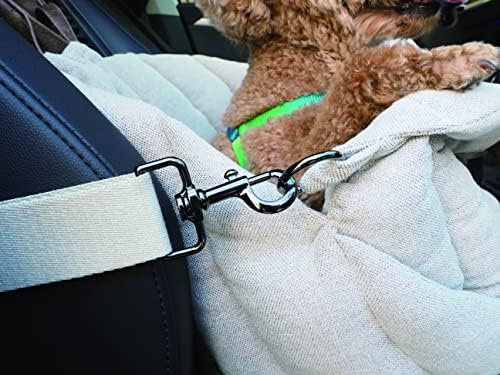 K10 Car-Go Tote - Dual Purpose Pet Tote and Dog Car Seat - Carry Your Dog or cat Safely with Harness Attachment - Attach the Bag to a seat to use as a Pet Carrier (Oatmeal Beige) - Image 7
