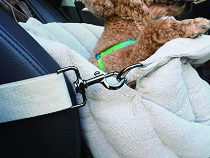 K10 Car-Go Tote - Dual Purpose Pet Tote and Dog Car Seat - Carry Your Dog or cat Safely with Harness Attachment - Attach the Bag to a seat to use as a Pet Carrier (Oatmeal Beige) - Image 7