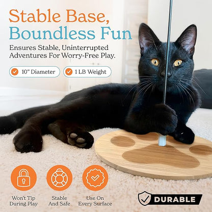2 Cat Toy + 9 Feather Lures Interactive Cat Toys For Indoor Cats Interactive Kiteen Toys Enrichments For Boared Indoor Adult Cats Kittens Suction Cup Juguetes Para Gatos Teaser Feather Wand