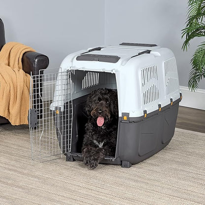 MidWest Homes for Pets Skudo Plastic Carrier, Ideal for Large Dog Breeds with an Adult Weight of 71-90 Pounds