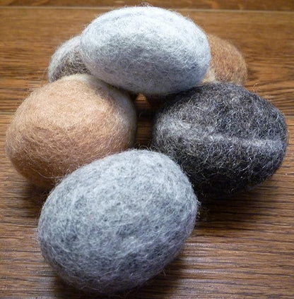 Wool Cat Balls - Natural Handmade Felt Ball Toys for Indoor Cats and Kittens
