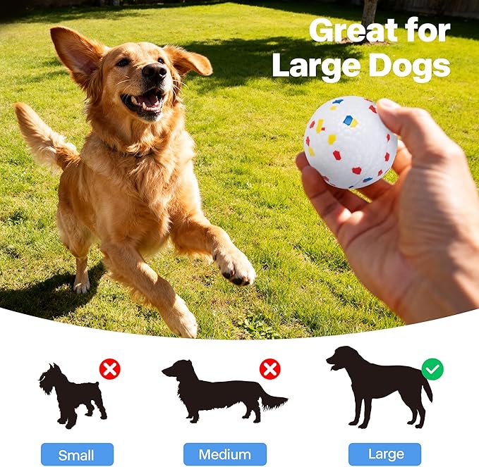 Pet Prime 2.5" ETPU Dog Balls 6-Pack,for Upgraded Max Automatic Ball Launchers,Interactive Training & Fetch Toys,Durable High-Bounce Chew-Resistant Ball for Large Dogs