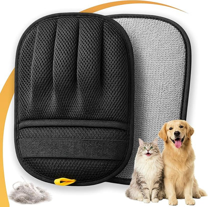 Pet Hair Removal Glove for Dogs & Cats - Upgraded Reusable Electrostatic Pet Hair Glove, Pet Hair Remover Tool for Laundry, Couch, Carpet & Car Seat, Gentle Grooming Mitt