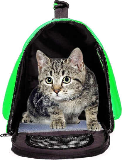Pawer 18” x 11”x 11” Soft-Sided Foldable Airline Approved Pet Carrier for Cat, Puppy and Small Dog, Washable 600D Oxford Fabric, with Handle and Strap for Carry, Multiple Colors Available