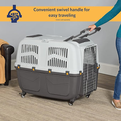 MidWest Homes for Pets Skudo Plastic Carrier, Ideal for Large Dog Breeds with an Adult Weight of 71-90 Pounds