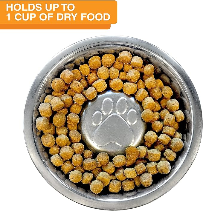 Neater Feeder Deluxe Medium Dog with Leg Extensions and Slow Feed Bowl, Gunmetal