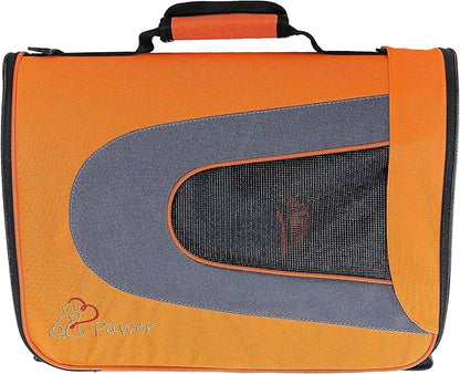 Pawer 18” x 11”x 11” Soft-Sided Foldable Airline Approved Pet Carrier for Cat, Puppy and Small Dog, Washable 600D Oxford Fabric, with Handle and Strap for Carry, Multiple Colors Available