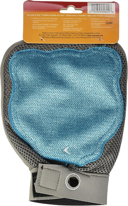 Petmate 89800 Furbuster 3-in-1 Cat Grooming Glove, Vibrant Plum