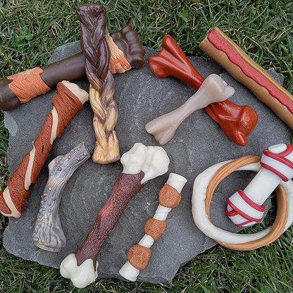 Nylabone Femur Bone Alternative Power Chew Toy for Dogs, Dog Toys for Aggressive Chewers, Beef Flavor, Large - Up to 50 lbs, 1 Count