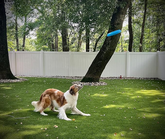 Frisbee, Floating, Waterproof, Lightweight, Durable Foam, Aerodynamic Disc for Medium and Large Dogs Puppy - Frisbee for Fetch, Catch, Play, 8.5” (White)