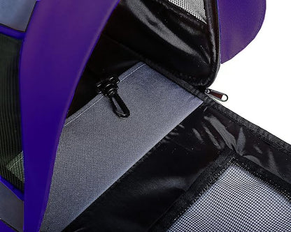 Pawer 18” x 11”x 11” Soft-Sided Foldable Airline Approved Pet Carrier for Cat, Puppy and Small Dog, Washable 600D Oxford Fabric, with Handle and Strap for Carry, Multiple Colors Available