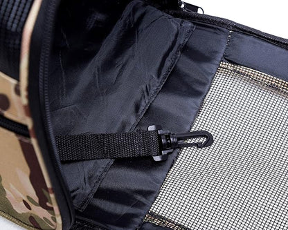 Pawer 18” x 10” x 10”Soft-Sided Foldable Airline Approved Pet Carrier for Cat, Puppy and Small Dog, Washable 600D Oxford Fabric, with Handle and Strap for Carry, Multiple Colors Available