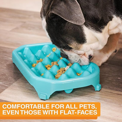 Neater Pet Brands Neater Slow Feeder Dog Bowls, Slows Down Fast Eaters to Help Digestion & Prevent Overeating, Non-Slip Dog Bowl, BPA-Free, Holds 6 Cups of Food for Medium to Large Breed Dogs or Puppy