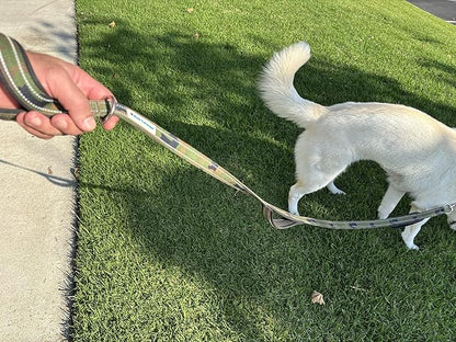 Shed Defender 5 ft. Standard Dog Leash - Three Padded Traffic Handles, Designed in the USA, Dual Layered Thickness Heavy Duty, Reflective Stitching, Large Dogs & Small Breed, Training Lead (Camo)