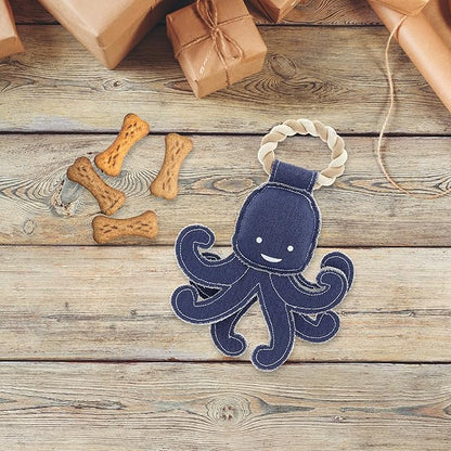 Pavilion Gift Company - Out of Reach - 11.5" Canvas Rope Dog Toy Chew Tug of War Octopus Aquatic Water Sea Ocean Best Friend Dog Doggy Puppy K9 Gift