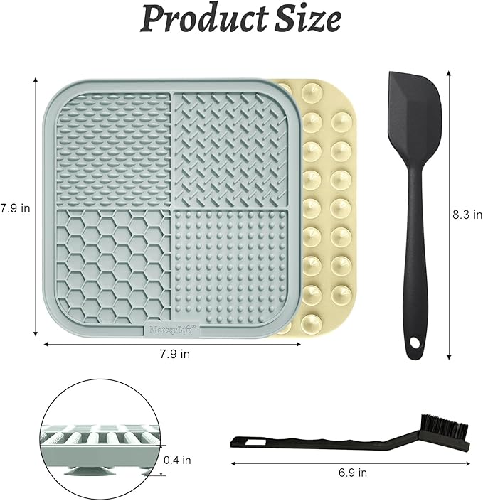 MateeyLife 2PCS Small Lick Mat