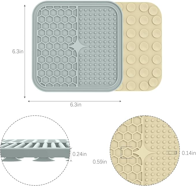 MateeyLife 2PCS Small Lick Mat