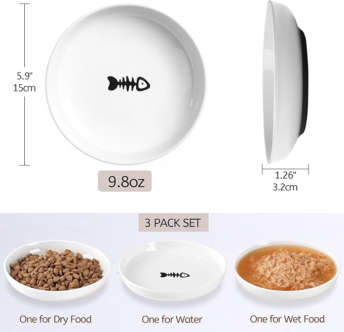 WROSWT No Spill Cat Bowls